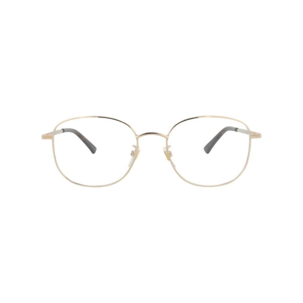 Gucci Round-Frame Metal Optical Frames Gold Mens